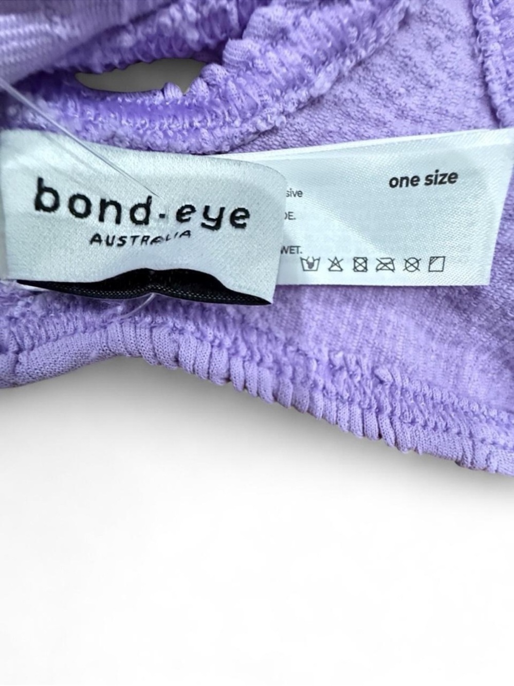 Bond eye Textured Lavender Bikini Set with Floral Motif - Picture 6 of 11